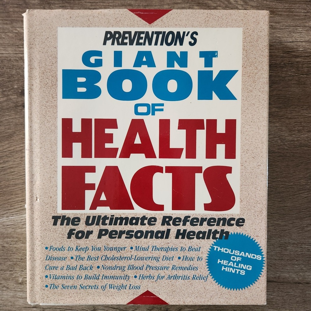 Prevention's Giant Book of Health Facts Hardcover 1991 Wellness Reference Guide